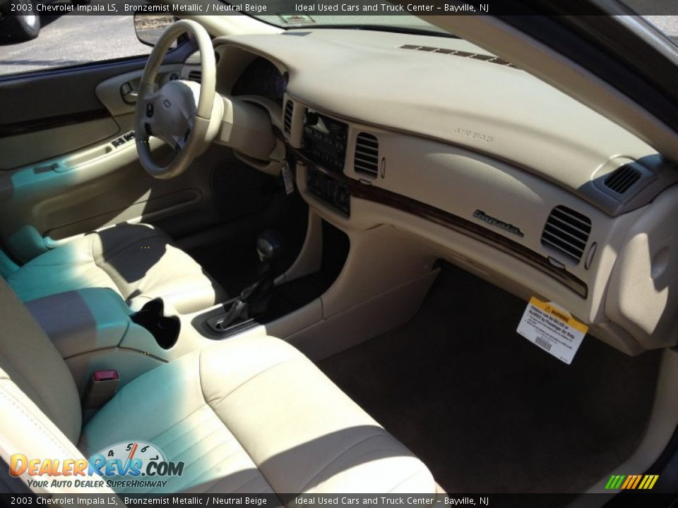 2003 Chevrolet Impala LS Bronzemist Metallic / Neutral Beige Photo #11
