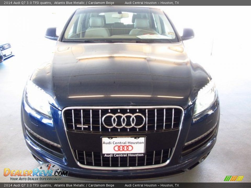 2014 Audi Q7 3.0 TFSI quattro Atlantis Blue Metallic / Cardamom Beige Photo #6