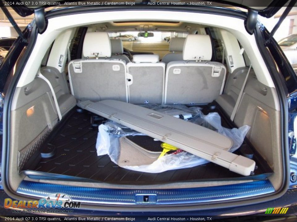 2014 Audi Q7 3.0 TFSI quattro Atlantis Blue Metallic / Cardamom Beige Photo #8