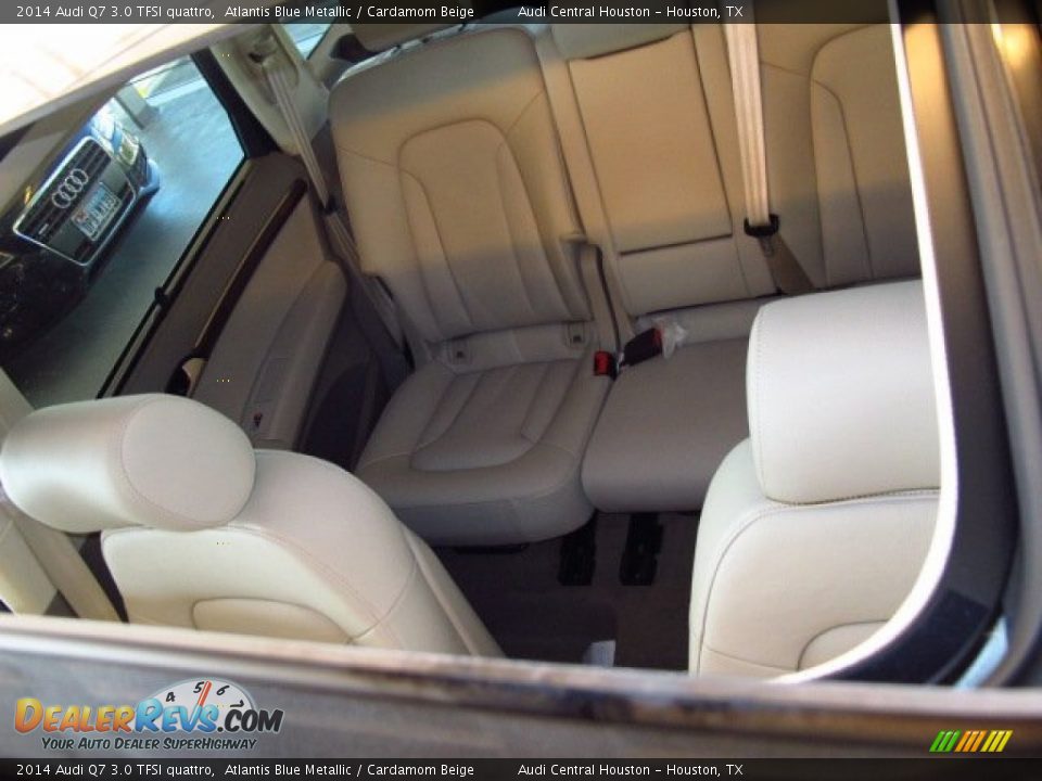2014 Audi Q7 3.0 TFSI quattro Atlantis Blue Metallic / Cardamom Beige Photo #10