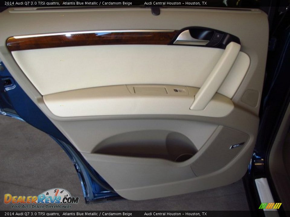 2014 Audi Q7 3.0 TFSI quattro Atlantis Blue Metallic / Cardamom Beige Photo #13