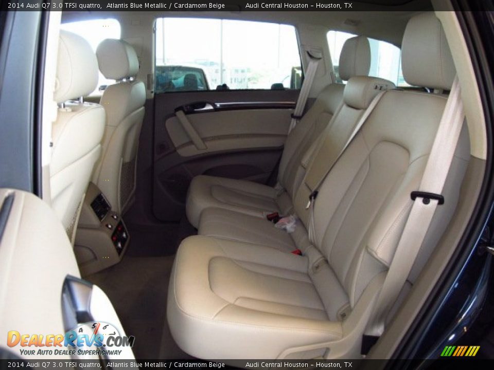 2014 Audi Q7 3.0 TFSI quattro Atlantis Blue Metallic / Cardamom Beige Photo #15