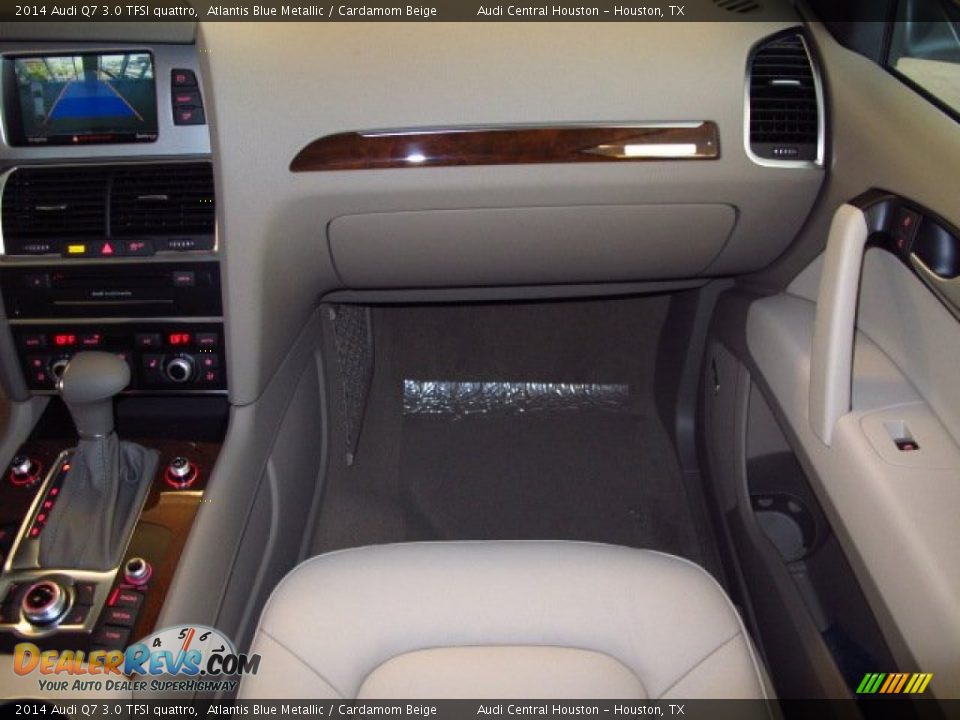 2014 Audi Q7 3.0 TFSI quattro Atlantis Blue Metallic / Cardamom Beige Photo #17