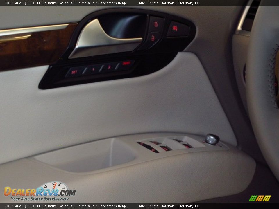 2014 Audi Q7 3.0 TFSI quattro Atlantis Blue Metallic / Cardamom Beige Photo #19