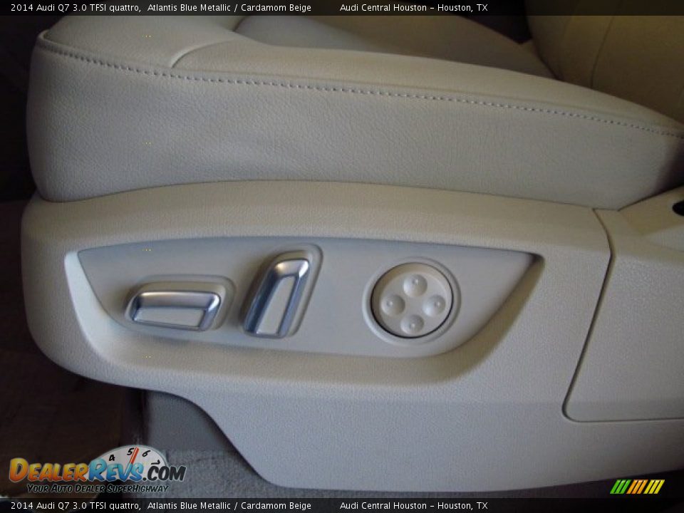 2014 Audi Q7 3.0 TFSI quattro Atlantis Blue Metallic / Cardamom Beige Photo #21