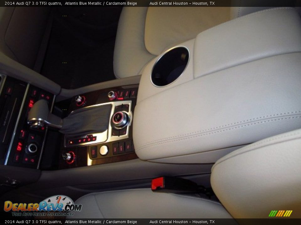 2014 Audi Q7 3.0 TFSI quattro Atlantis Blue Metallic / Cardamom Beige Photo #23