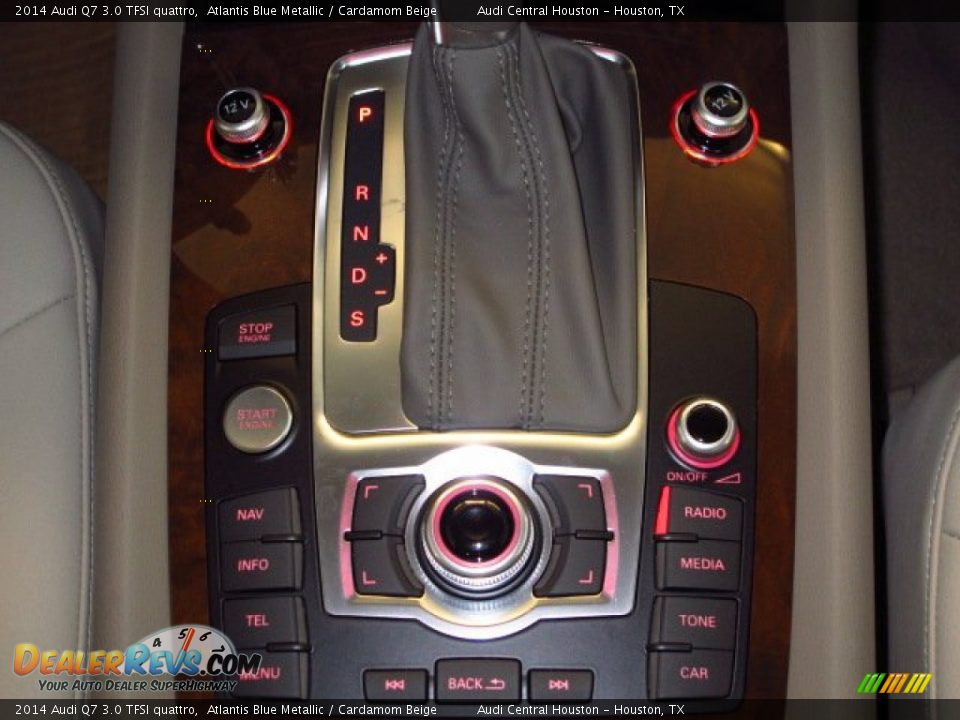 2014 Audi Q7 3.0 TFSI quattro Atlantis Blue Metallic / Cardamom Beige Photo #24