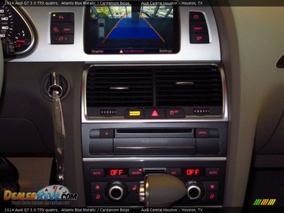 2014 Audi Q7 3.0 TFSI quattro Atlantis Blue Metallic / Cardamom Beige Photo #25