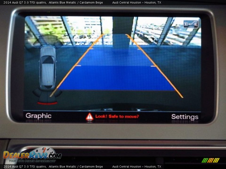 2014 Audi Q7 3.0 TFSI quattro Atlantis Blue Metallic / Cardamom Beige Photo #26