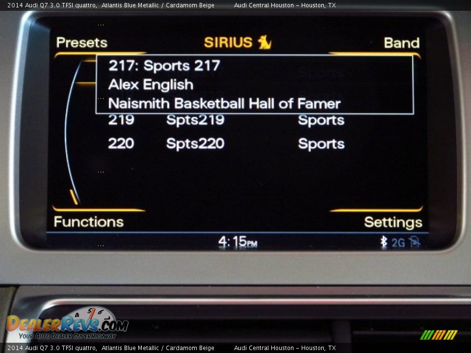 2014 Audi Q7 3.0 TFSI quattro Atlantis Blue Metallic / Cardamom Beige Photo #27