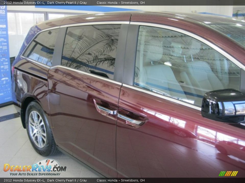 2012 Honda Odyssey EX-L Dark Cherry Pearl II / Gray Photo #9