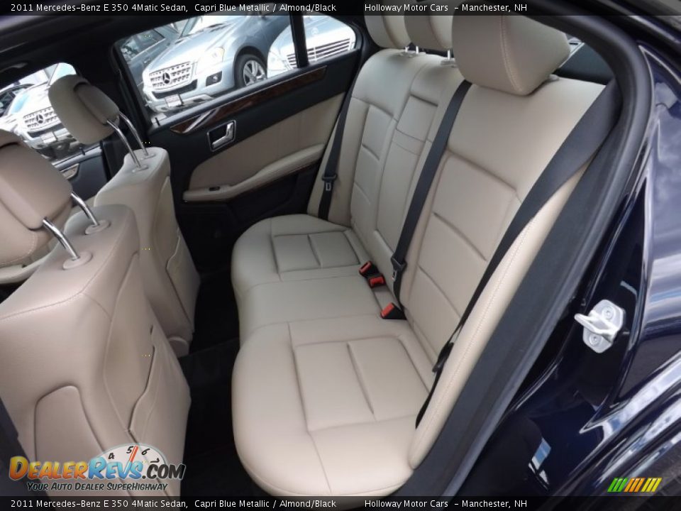 2011 Mercedes-Benz E 350 4Matic Sedan Capri Blue Metallic / Almond/Black Photo #7