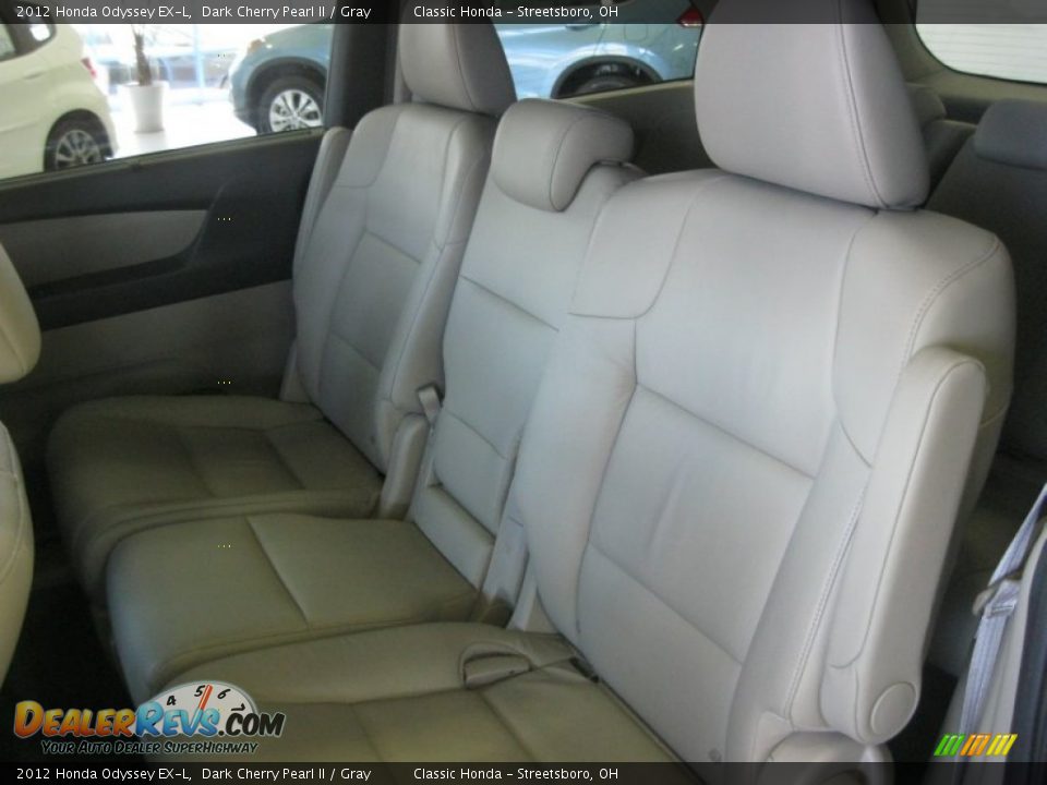 2012 Honda Odyssey EX-L Dark Cherry Pearl II / Gray Photo #16