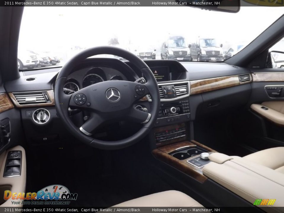 2011 Mercedes-Benz E 350 4Matic Sedan Capri Blue Metallic / Almond/Black Photo #8