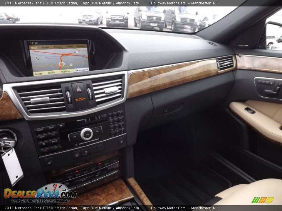 2011 Mercedes-Benz E 350 4Matic Sedan Capri Blue Metallic / Almond/Black Photo #9