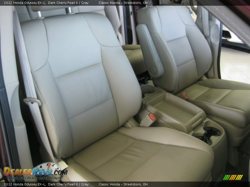 2012 Honda Odyssey EX-L Dark Cherry Pearl II / Gray Photo #18