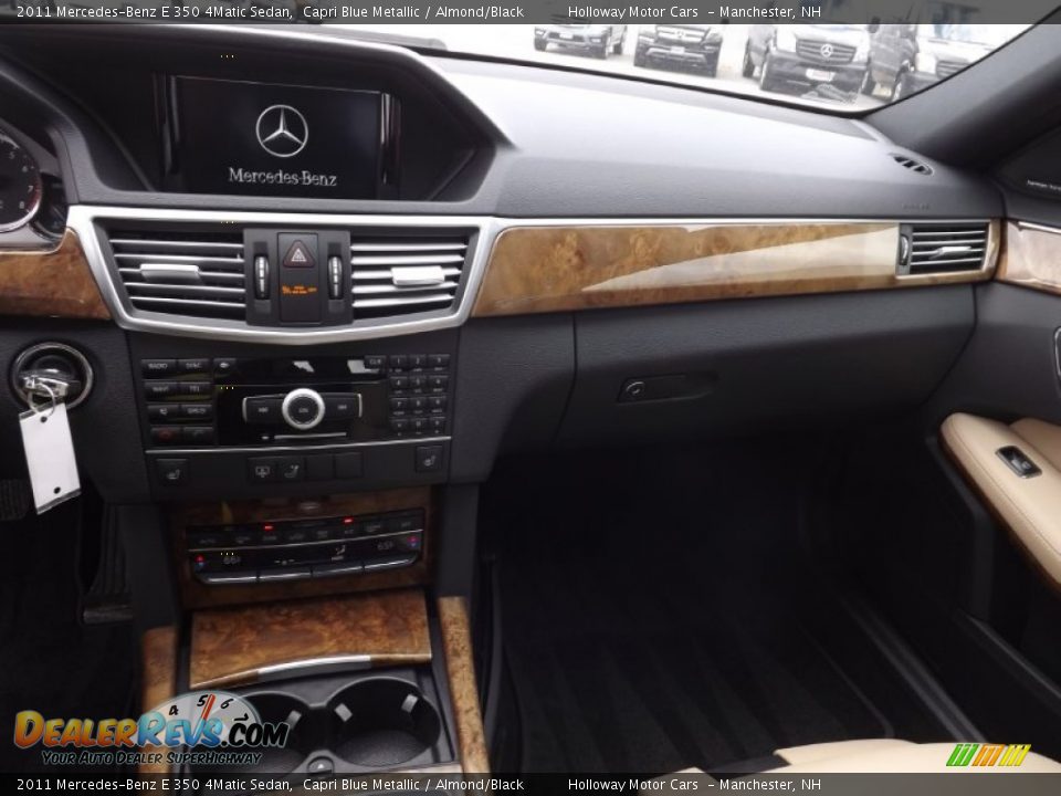 2011 Mercedes-Benz E 350 4Matic Sedan Capri Blue Metallic / Almond/Black Photo #10