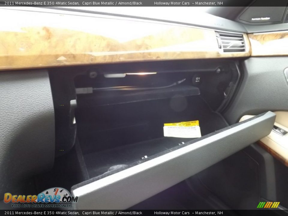 2011 Mercedes-Benz E 350 4Matic Sedan Capri Blue Metallic / Almond/Black Photo #11