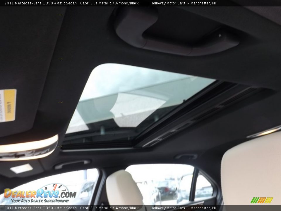 2011 Mercedes-Benz E 350 4Matic Sedan Capri Blue Metallic / Almond/Black Photo #13