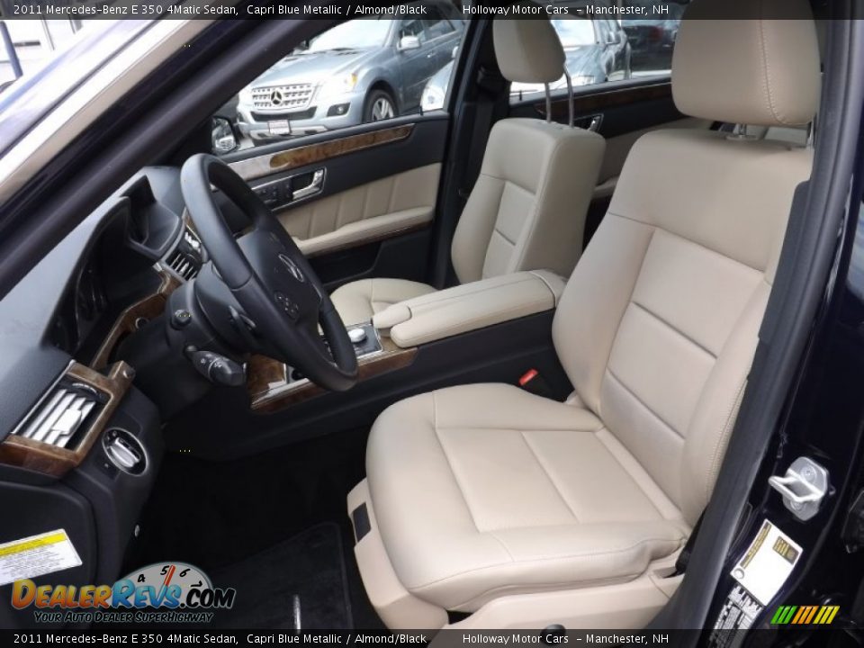 2011 Mercedes-Benz E 350 4Matic Sedan Capri Blue Metallic / Almond/Black Photo #20