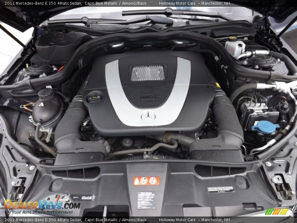 2011 Mercedes-Benz E 350 4Matic Sedan Capri Blue Metallic / Almond/Black Photo #21