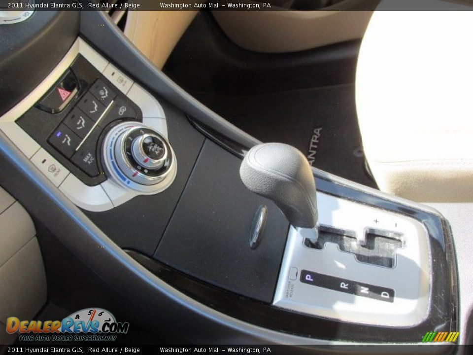 2011 Hyundai Elantra GLS Red Allure / Beige Photo #13