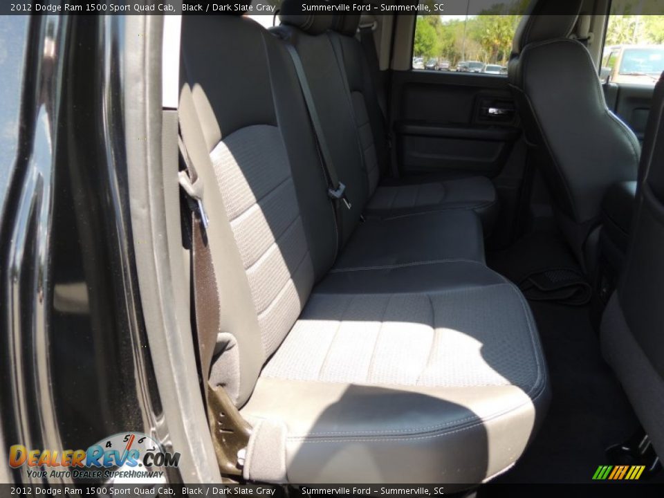 2012 Dodge Ram 1500 Sport Quad Cab Black / Dark Slate Gray Photo #10