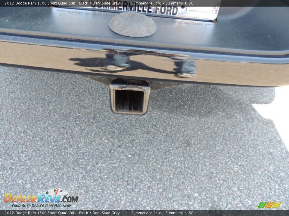 2012 Dodge Ram 1500 Sport Quad Cab Black / Dark Slate Gray Photo #14