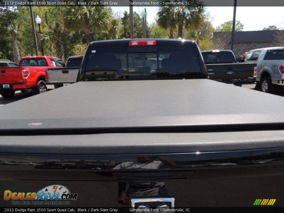2012 Dodge Ram 1500 Sport Quad Cab Black / Dark Slate Gray Photo #15