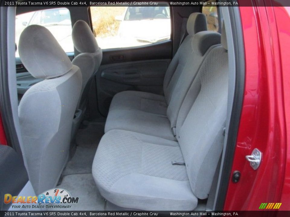 2011 Toyota Tacoma V6 SR5 Double Cab 4x4 Barcelona Red Metallic / Graphite Gray Photo #17