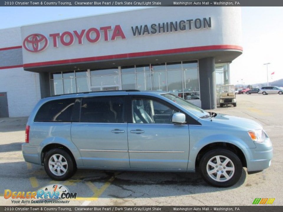 2010 Chrysler Town & Country Touring Clearwater Blue Pearl / Dark Slate Gray/Light Shale Photo #2