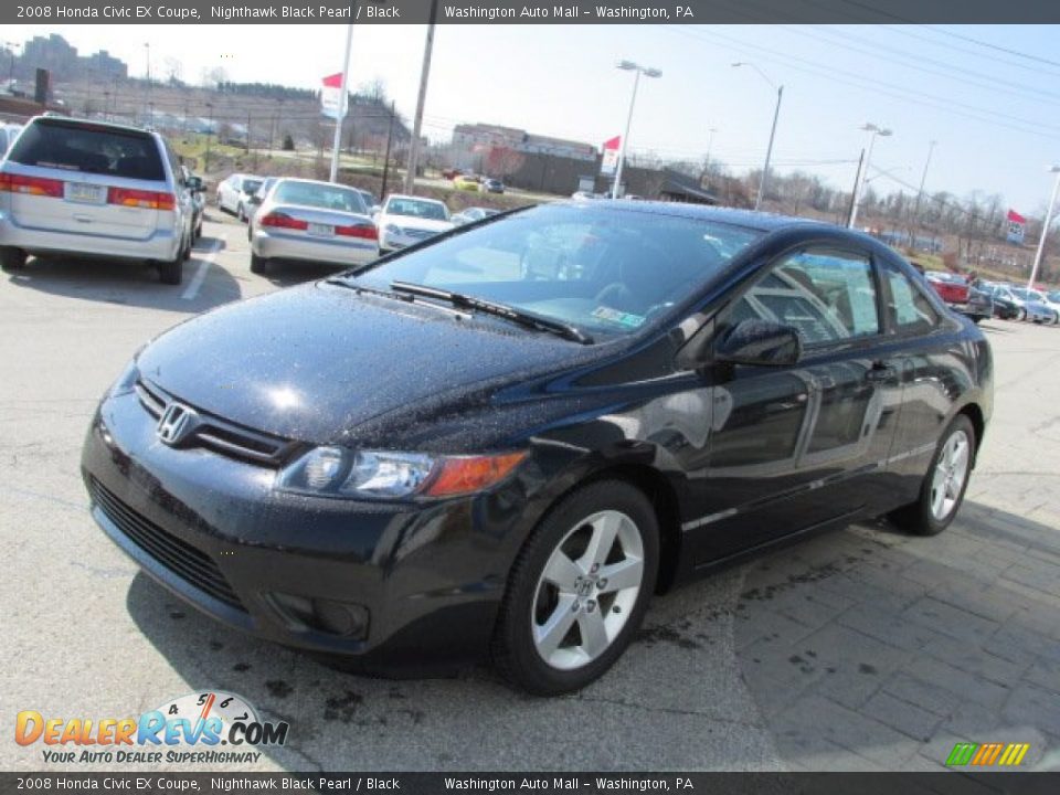 Front 3/4 View of 2008 Honda Civic EX Coupe Photo #6