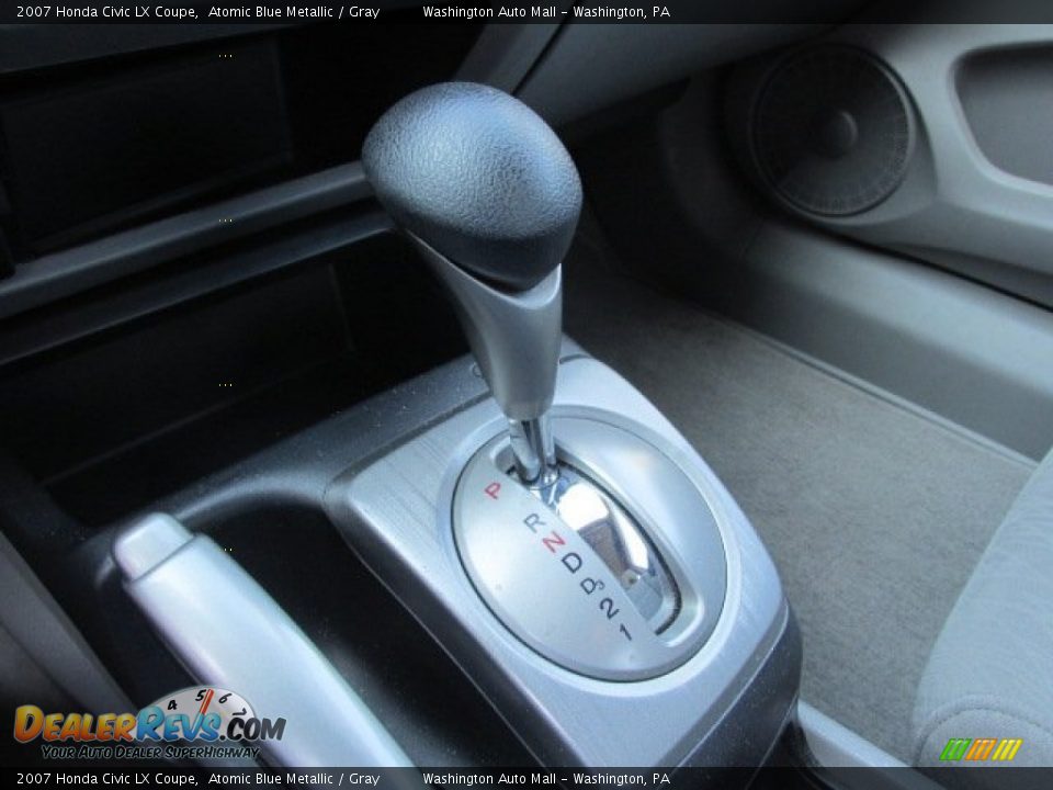 2007 Honda Civic LX Coupe Atomic Blue Metallic / Gray Photo #14