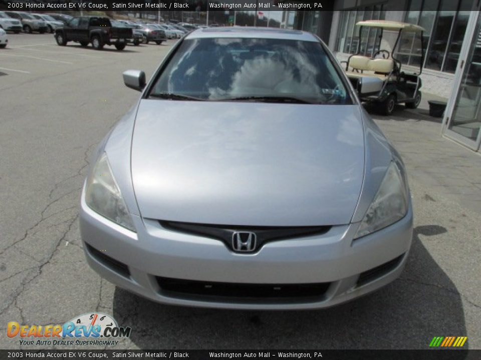 2003 Honda Accord EX V6 Coupe Satin Silver Metallic / Black Photo #4