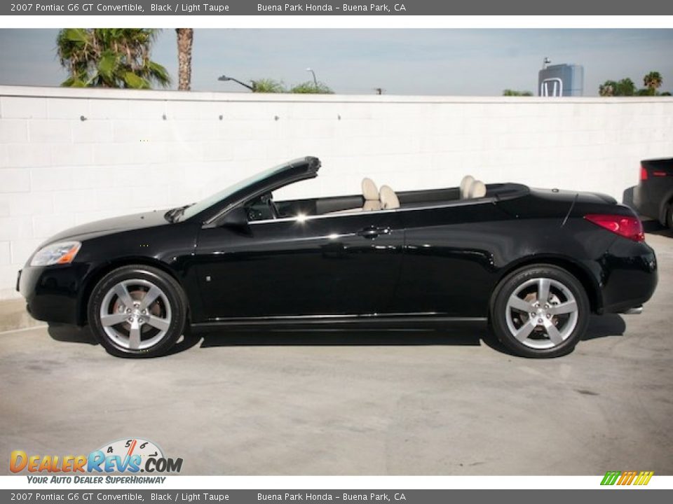 2007 Pontiac G6 GT Convertible Black / Light Taupe Photo #9