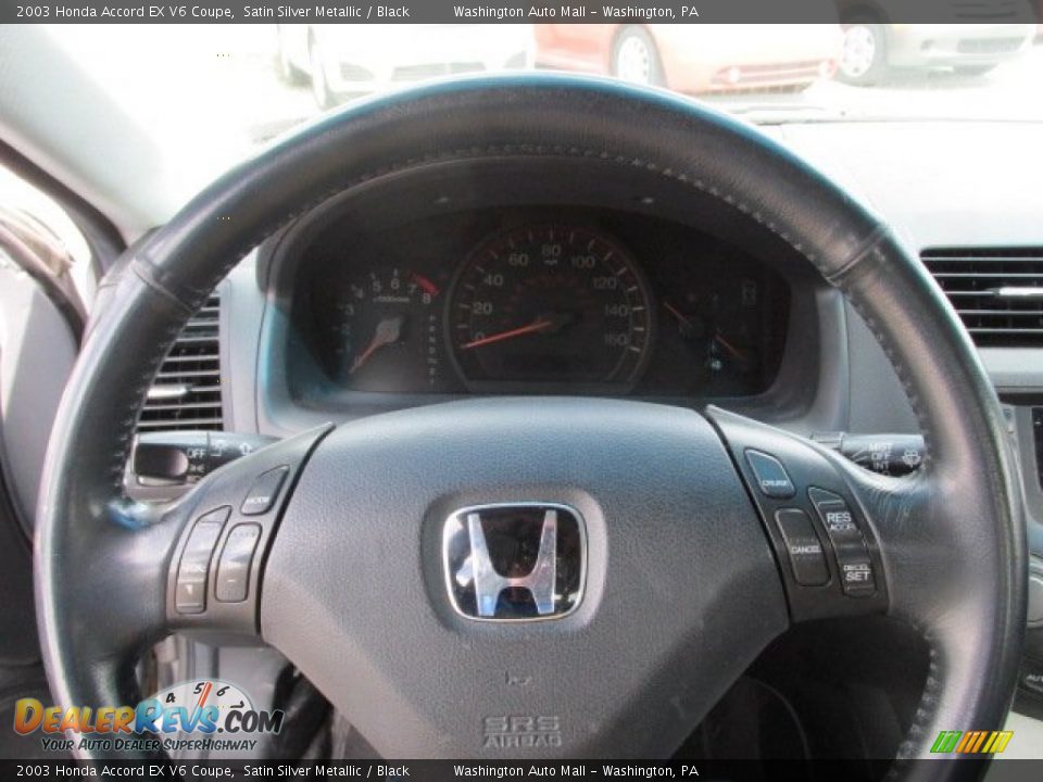 2003 Honda Accord EX V6 Coupe Satin Silver Metallic / Black Photo #17