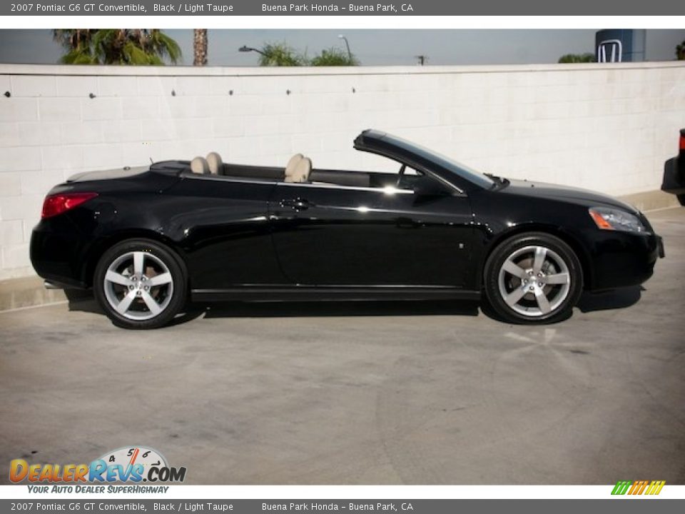 2007 Pontiac G6 GT Convertible Black / Light Taupe Photo #13