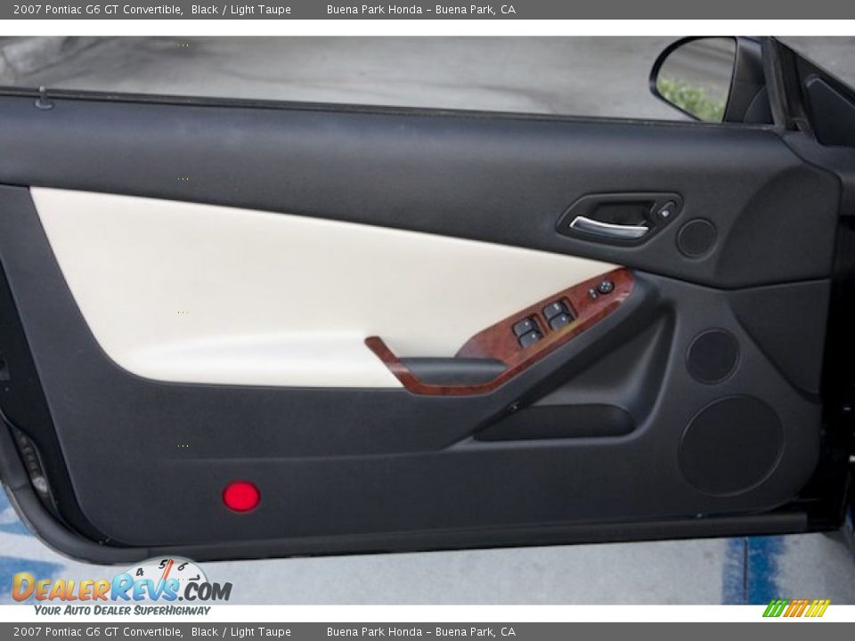 2007 Pontiac G6 GT Convertible Black / Light Taupe Photo #23
