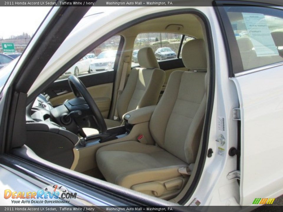 2011 Honda Accord LX Sedan Taffeta White / Ivory Photo #10