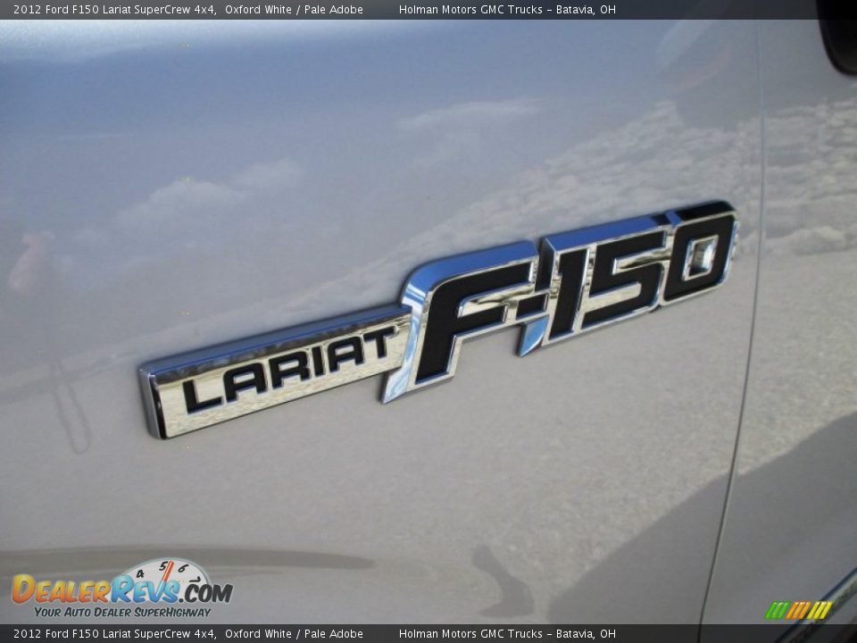 2012 Ford F150 Lariat SuperCrew 4x4 Oxford White / Pale Adobe Photo #4