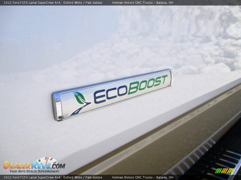 2012 Ford F150 Lariat SuperCrew 4x4 Oxford White / Pale Adobe Photo #5