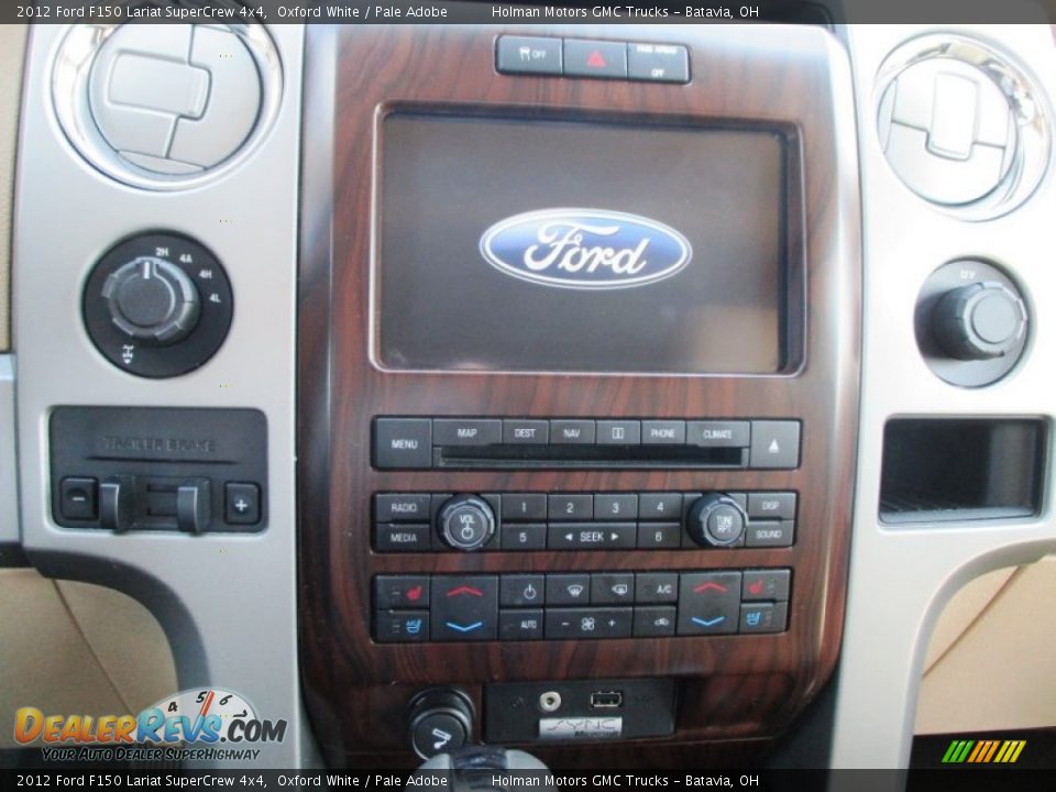 2012 Ford F150 Lariat SuperCrew 4x4 Oxford White / Pale Adobe Photo #10