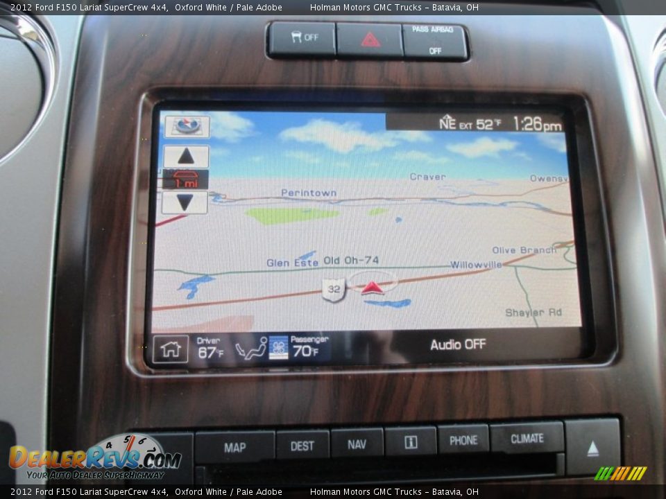 2012 Ford F150 Lariat SuperCrew 4x4 Oxford White / Pale Adobe Photo #12