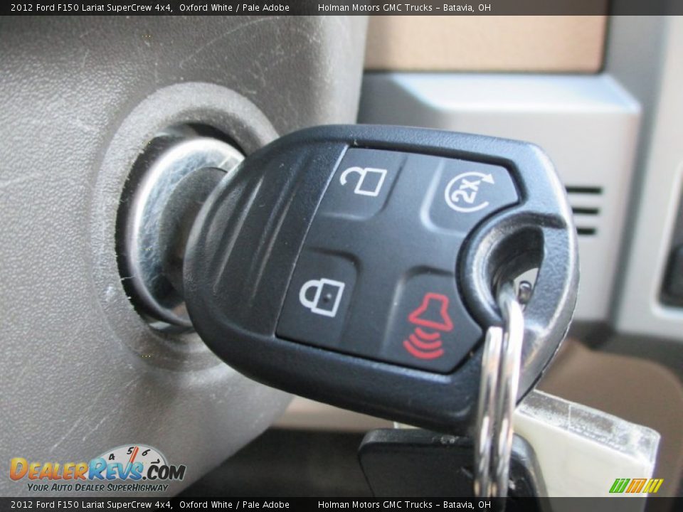 2012 Ford F150 Lariat SuperCrew 4x4 Oxford White / Pale Adobe Photo #19
