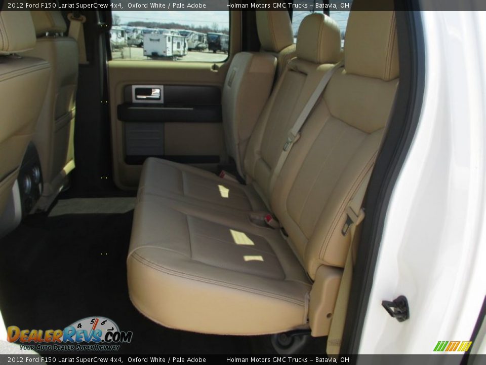 2012 Ford F150 Lariat SuperCrew 4x4 Oxford White / Pale Adobe Photo #31