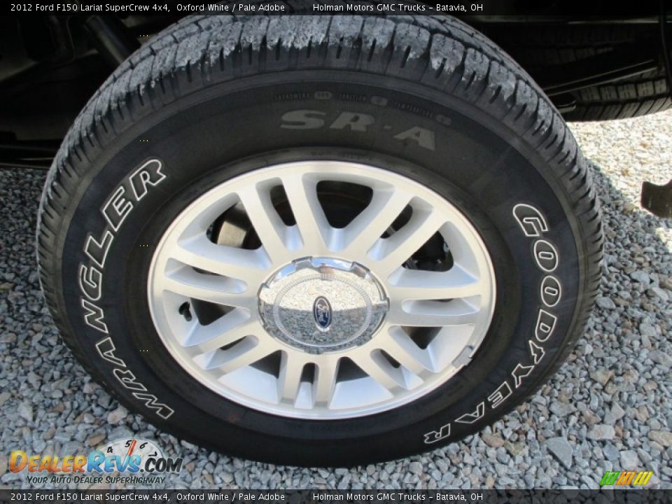 2012 Ford F150 Lariat SuperCrew 4x4 Oxford White / Pale Adobe Photo #32