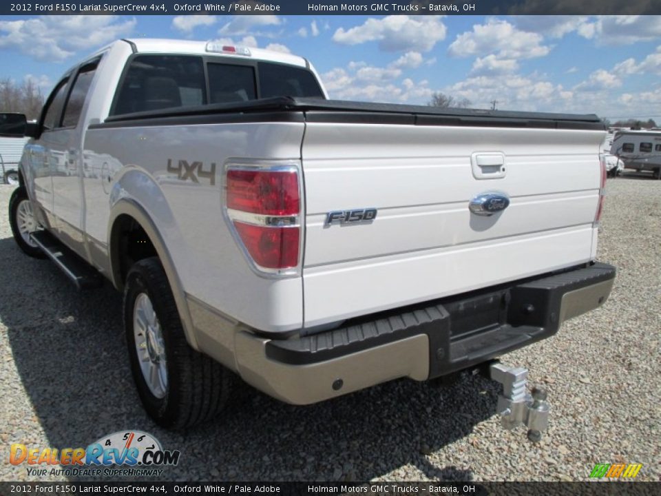 2012 Ford F150 Lariat SuperCrew 4x4 Oxford White / Pale Adobe Photo #33