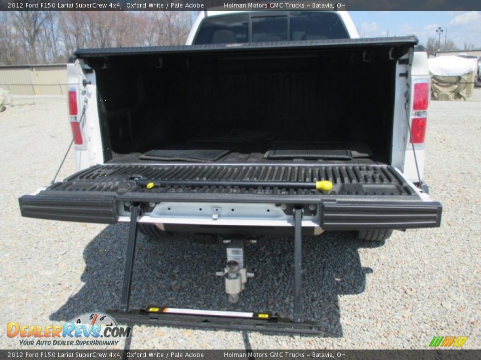 2012 Ford F150 Lariat SuperCrew 4x4 Oxford White / Pale Adobe Photo #34