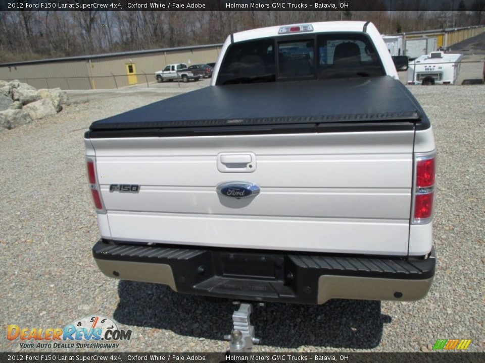 2012 Ford F150 Lariat SuperCrew 4x4 Oxford White / Pale Adobe Photo #36