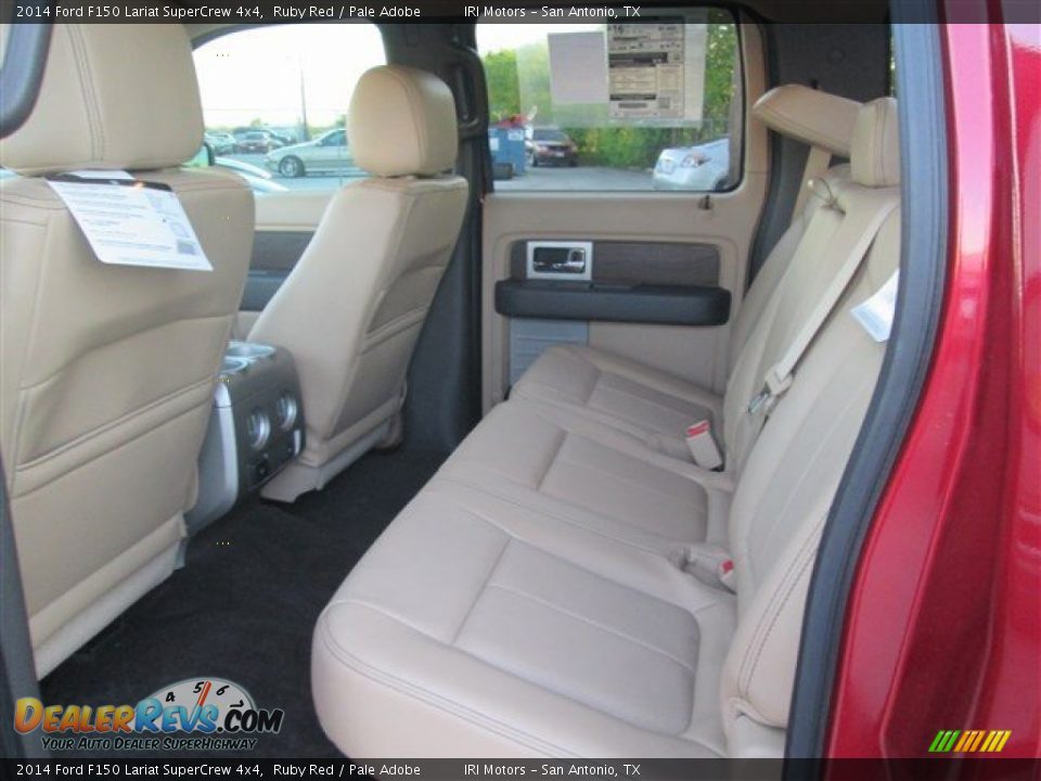2014 Ford F150 Lariat SuperCrew 4x4 Ruby Red / Pale Adobe Photo #7